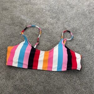 Colorful Striped women’s Swim Top